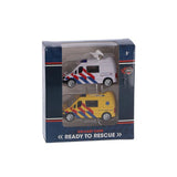 Rapid wheels diecast hulpdienstvoertuig 2 stuks assorti - afbeelding 2