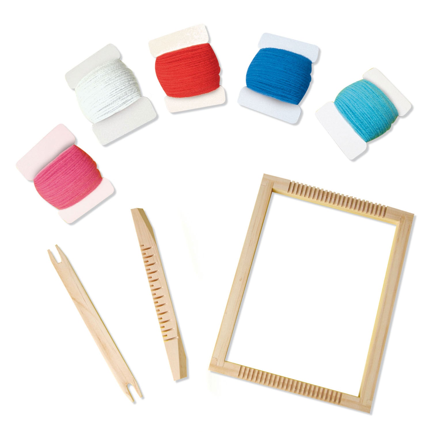 Ses weefset hobbyset met weefraam en garen