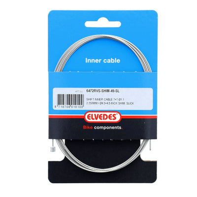 Elvedes schakel binnenk 2250mm RVS N-nip. 6472RVS-SHIM-49-SL