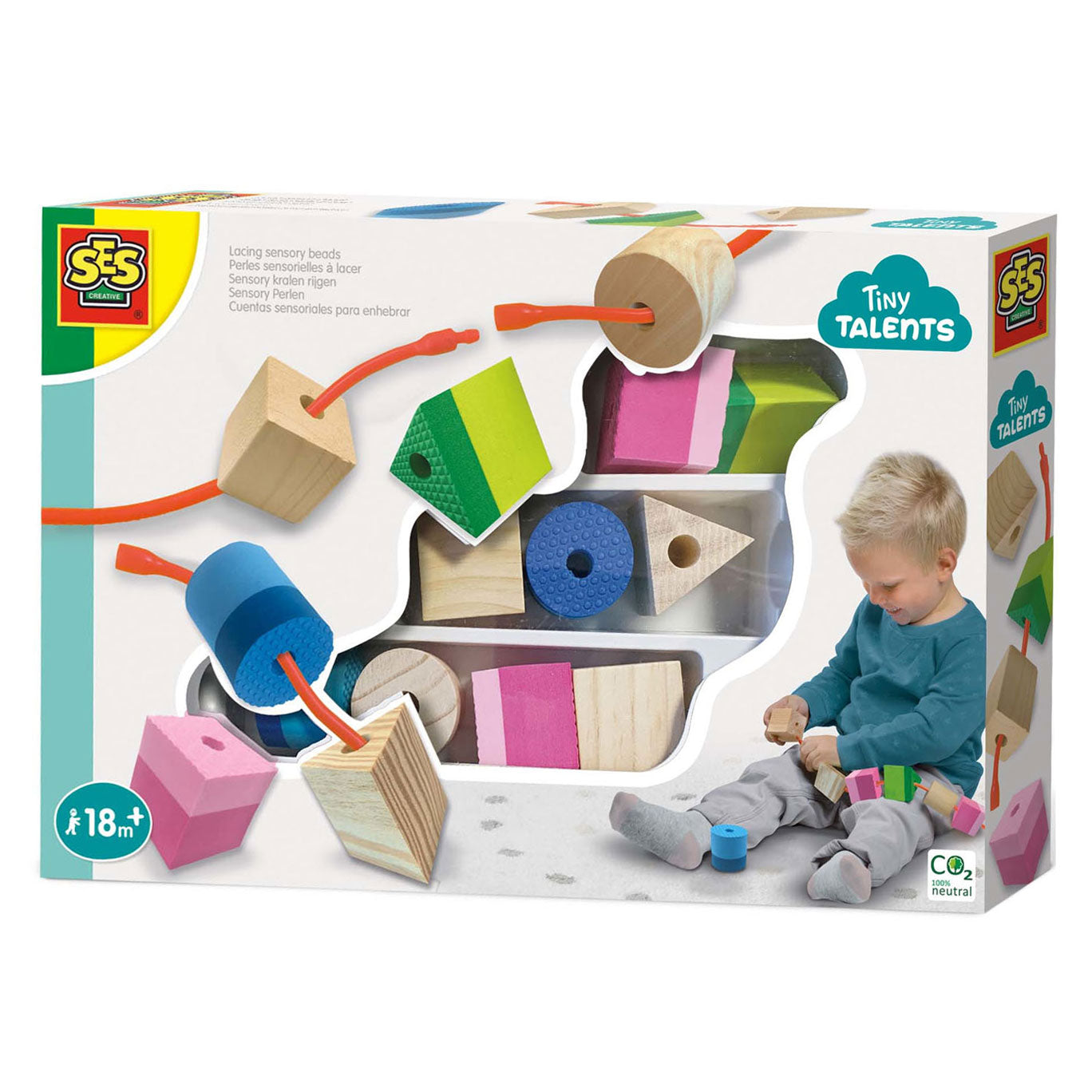 Ses kralen sensory rijgen