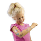 Ses creative - hobby pink - 3 in 1 glamour tattoos - knutselen meisjes - biologisch afbreekbaar - vanaf 5 jaar - afbeelding 3