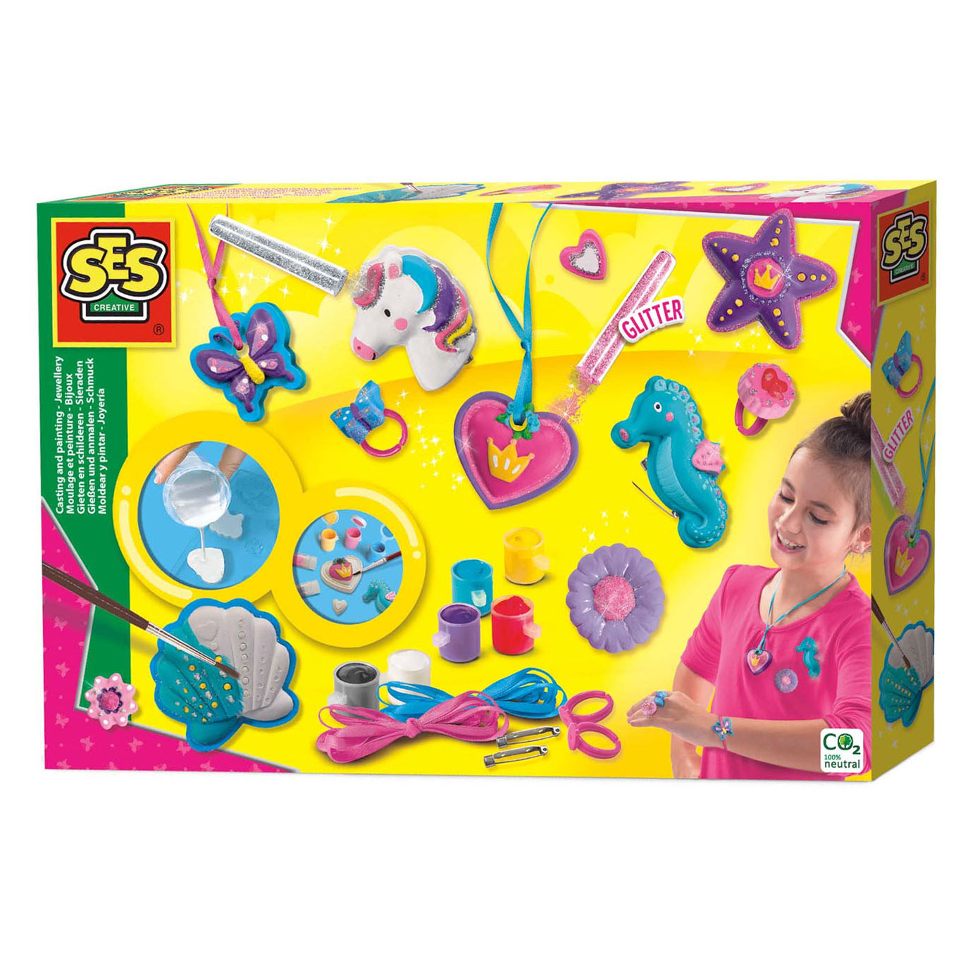 Ses gips gieten en schilderen - sieraden