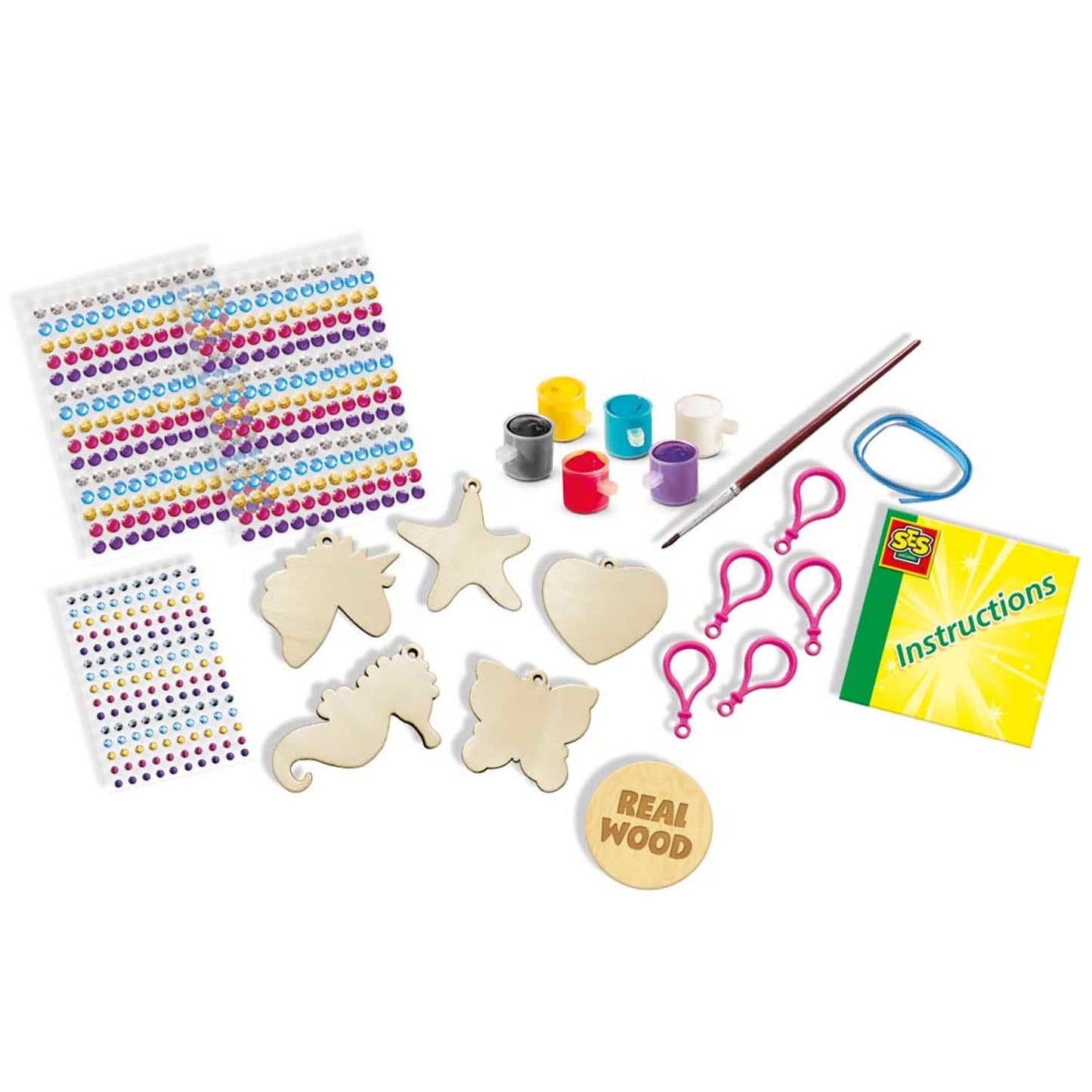 Ses diamond painting - houten sleutelhangers