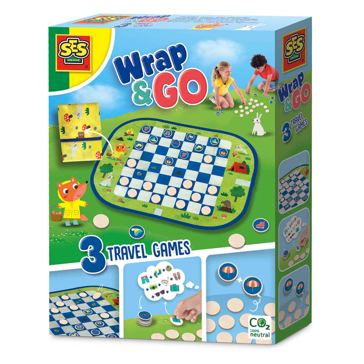 Ses wrap en go reisspellen, 3in1