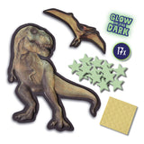 Ses mega glowing t-rex world muurstickers - afbeelding 2
