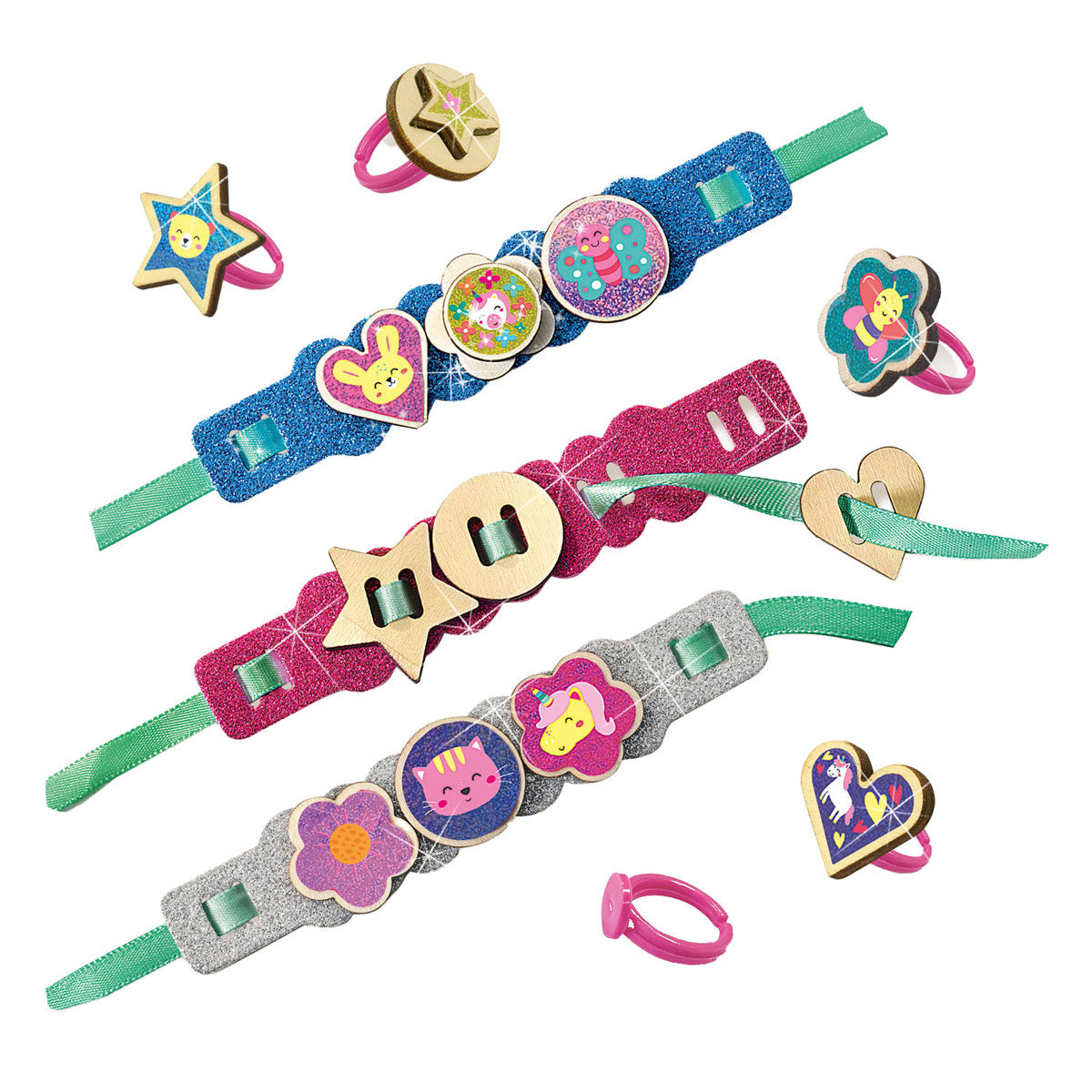 Ses creative ses easy glitter ringen en armbanden