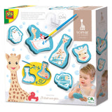 Ses sophie la girafe kleuren met water in bad - afbeelding 1