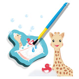 Ses sophie la girafe kleuren met water in bad - afbeelding 3