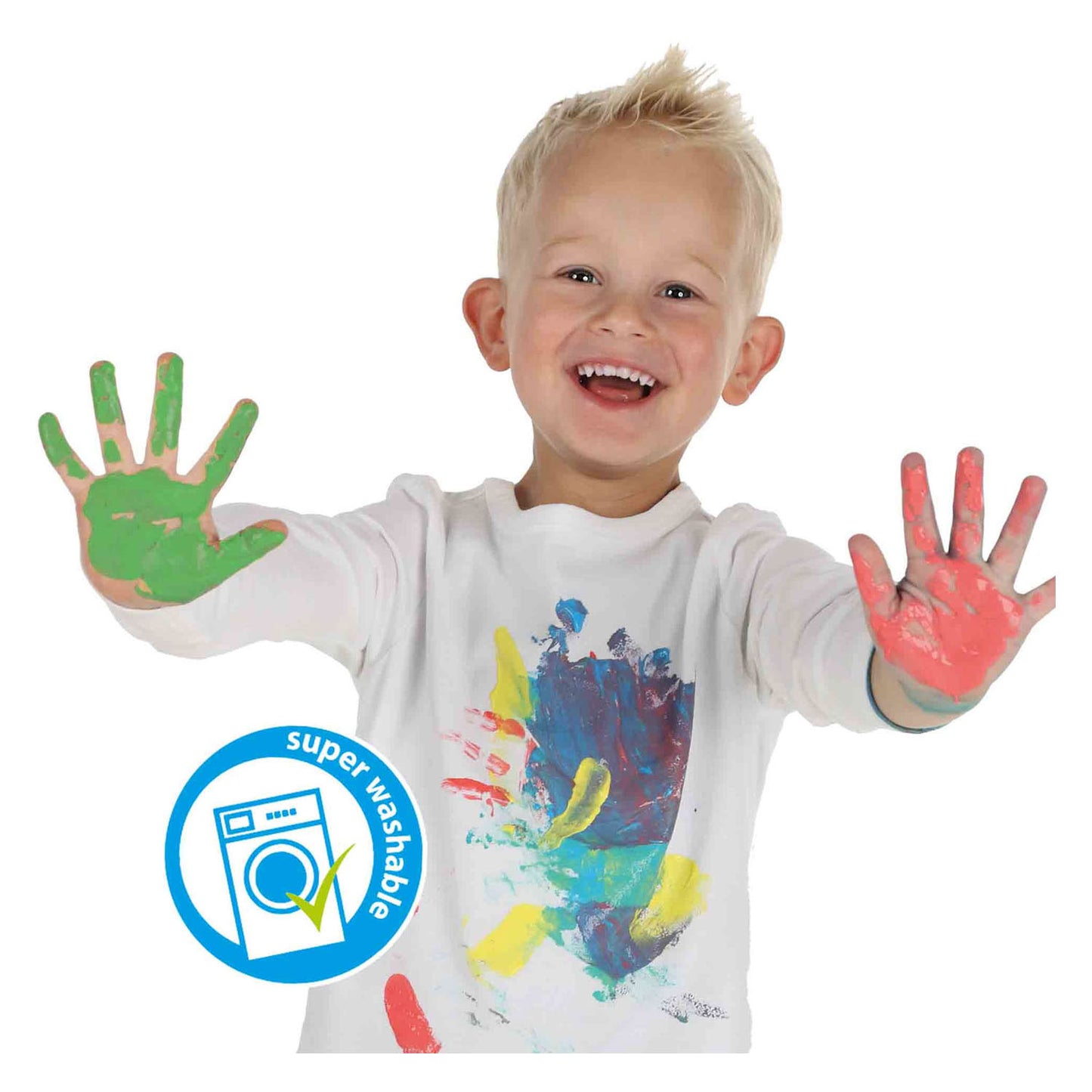 Ses creative ses vingerverf trendy kleuren, 4x110ml