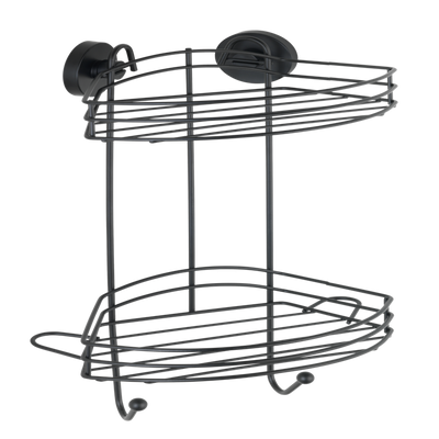 Wenko 1069607 - vacuum-loc hoekrek 2-laags zw. | 1 stuks