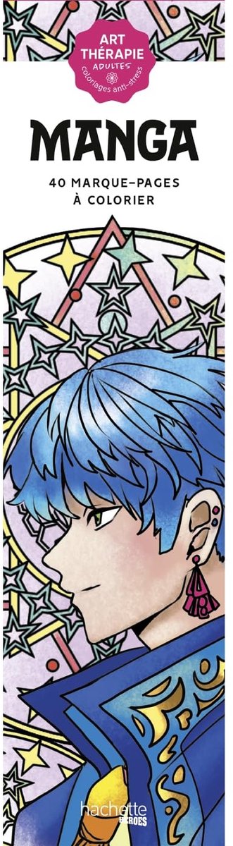 Hachette heroes 40 boekenleggers manga om te kleuren - hachette - kleuren voor volwassenen en kinderen