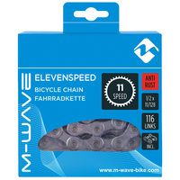 M-wave ketting 11-speed, 1 2x11 128 116l zilver anti-roest