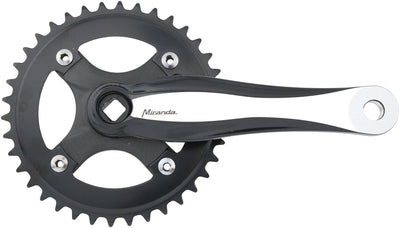 Miranda kettenradgarnitur beta 1r plus crankset beta 1r plus 170mm 38t b sil.