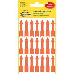 Markeerstiften avery rood pijlvorm 39 x 9 mm