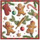 Ambiente servetten 33cm gingerbread cookies fsc mix