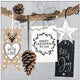 Ambiente servetten 33cm christmas hangtags fsc mix