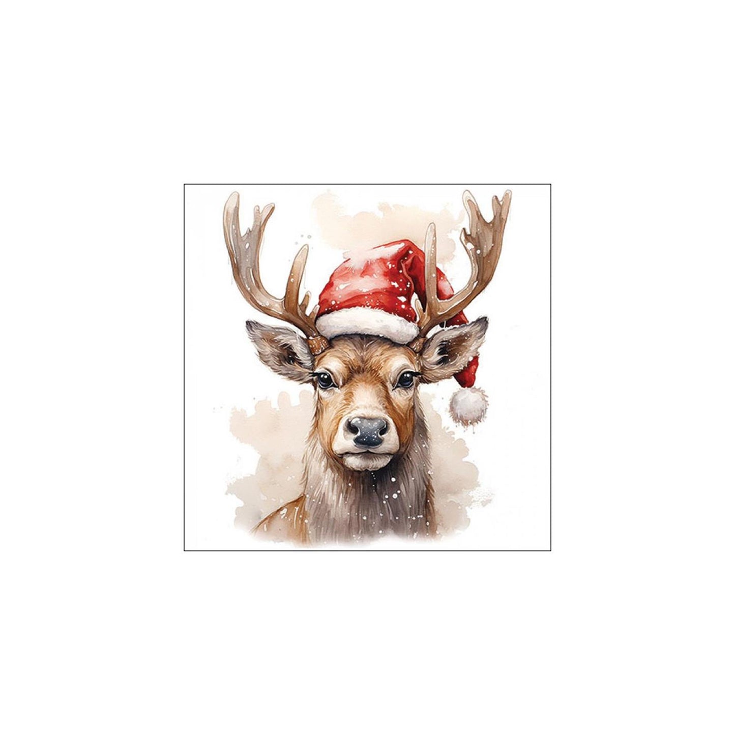 Ambiente servetten deer with hat 33cm