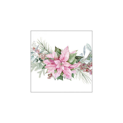 Ambiente servetten 33cm pink poinsettia