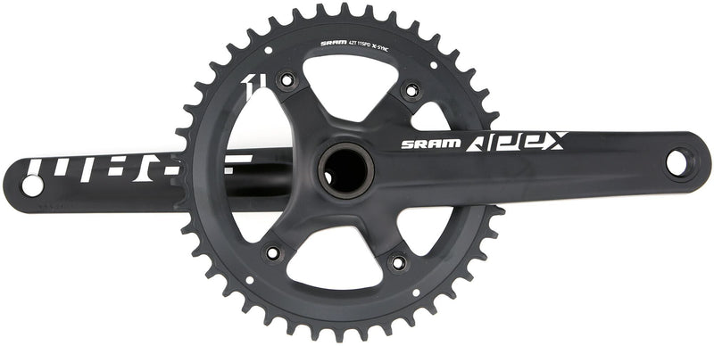 Sram crankset apex 1x gpx 165mm 42t x-sync exl. gpx cups