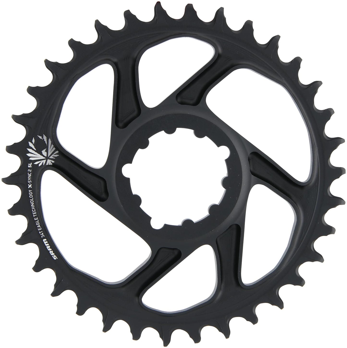 Sram kettingblad x-sync2 sl chain ring x-sync2 sl 34 teeth alu black