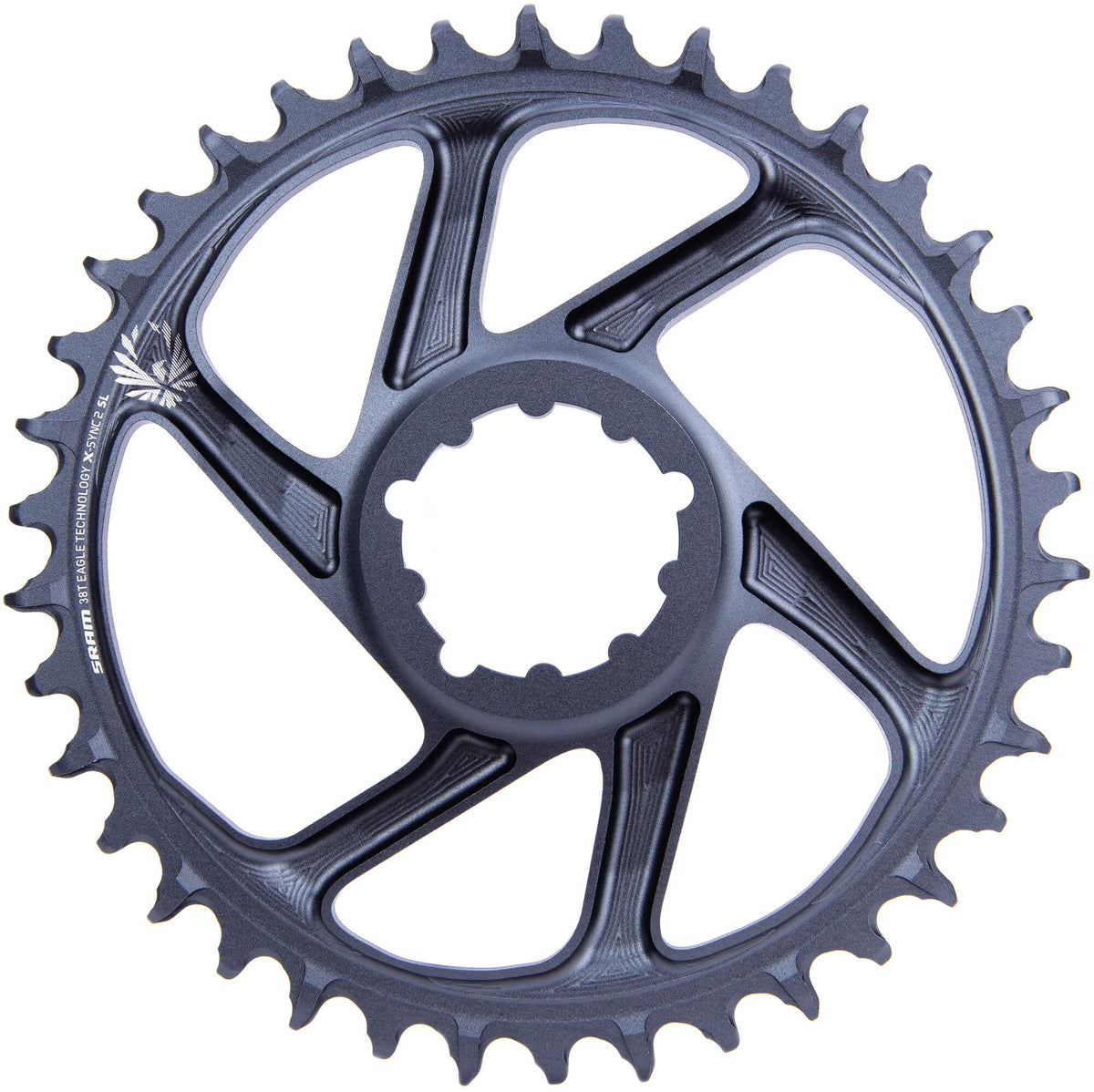 Sram kettingblad x-sync2 sl chain ring x-sync2 sl 38t. alu lunar grey