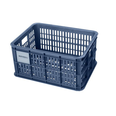 Basil fietskrat S - klein - 17.5 liter - blauw