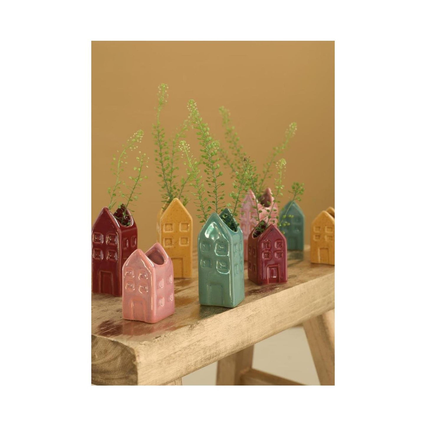 Ideas 4 seasons bloemenvaas huis amsterdam 3x3x6cm 4 assorti