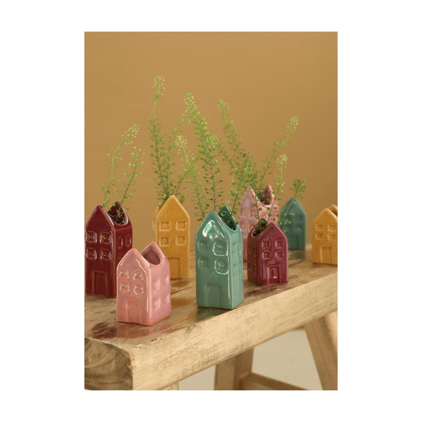 Ideas 4 seasons bloemenvaas huis amsterdam 3x3x8cm 4 assorti