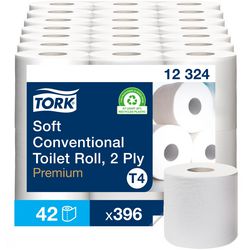 Toiletpapier tork premium extra-soft maxi pak 42 rollen wit
