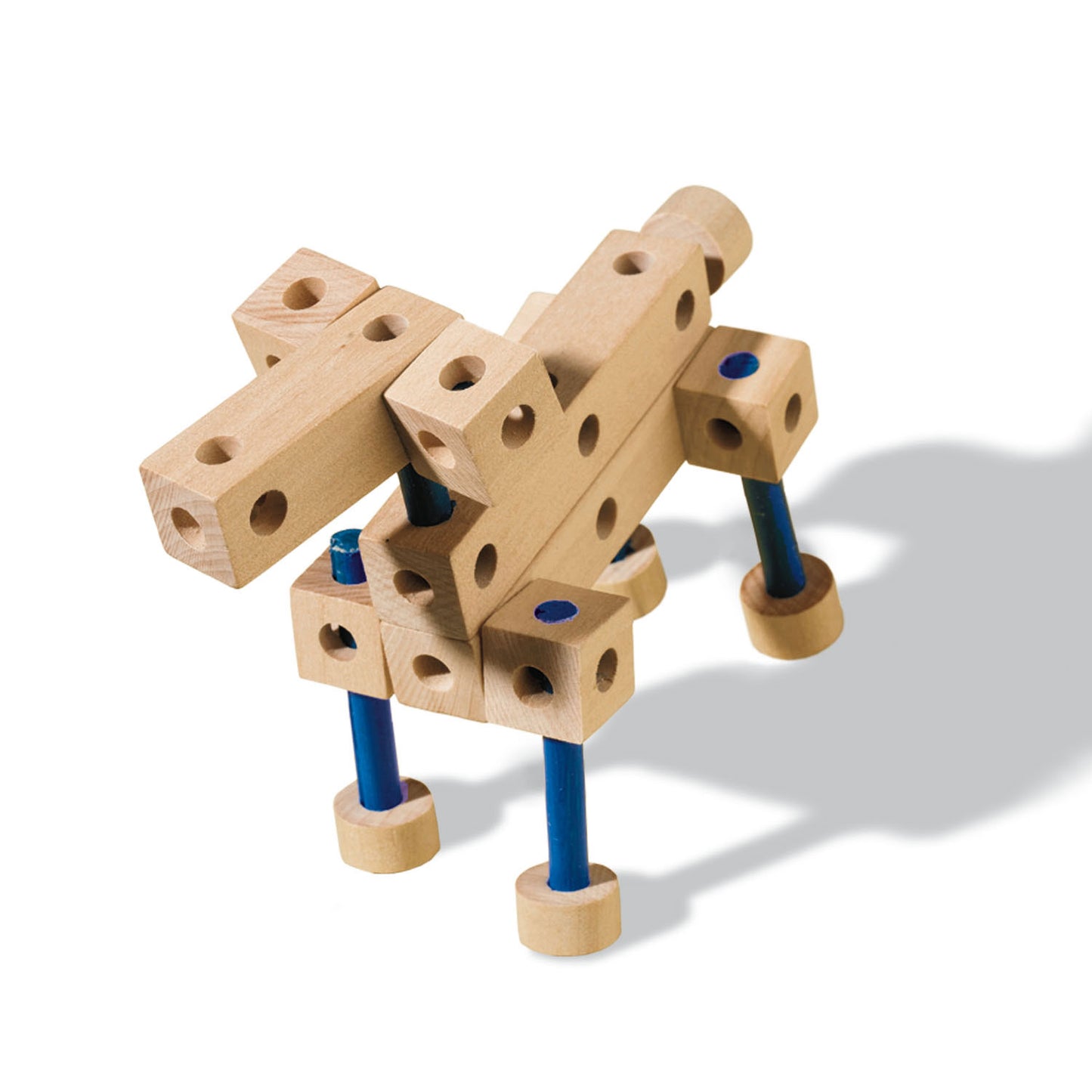 Ses houten knutselset