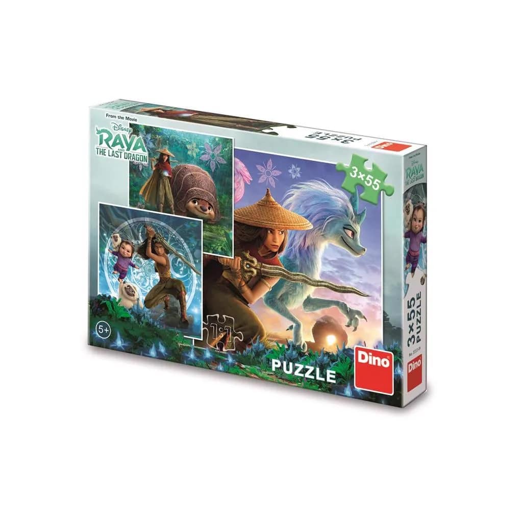 Disney puzzel raya en vrienden 3 x 55 stukjes