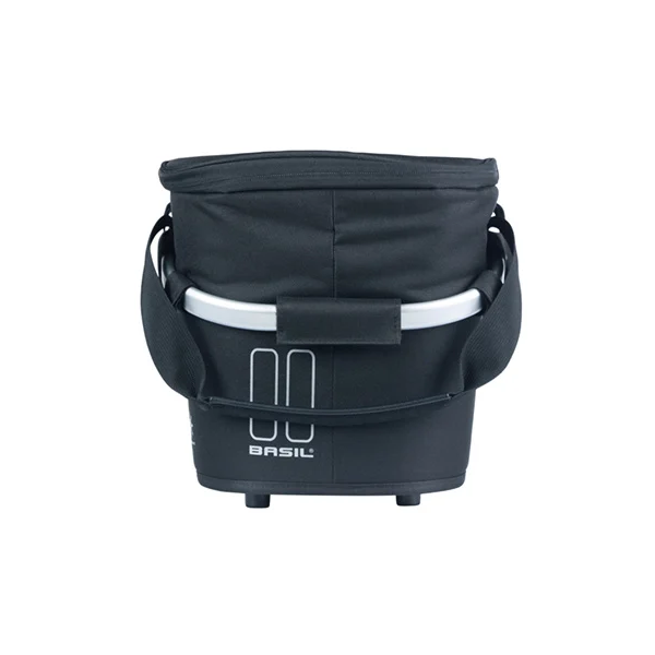 Basil fietsmand classic carry all iso met mik bevestiging 18 liter 38 x 21 x 27 cm - zwart