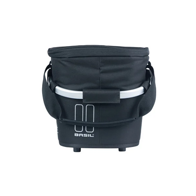 Basil fietsmand classic carry all iso met mik bevestiging 18 liter 38 x 21 x 27 cm - zwart