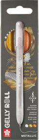 Sakura gelly roll retractable metallic set 3 (zilver-goud-koper)