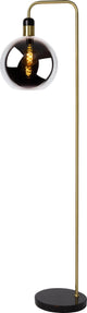 Lucide julius - vloerlamp - ø 28 cm - 1xe27 - fumé