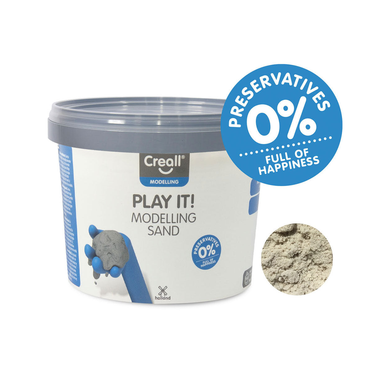 Creall Play It Speelzand Naturel, 750gr.