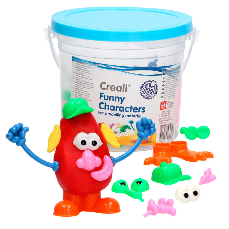 Creall funny characters klei accessoires, 130dlg