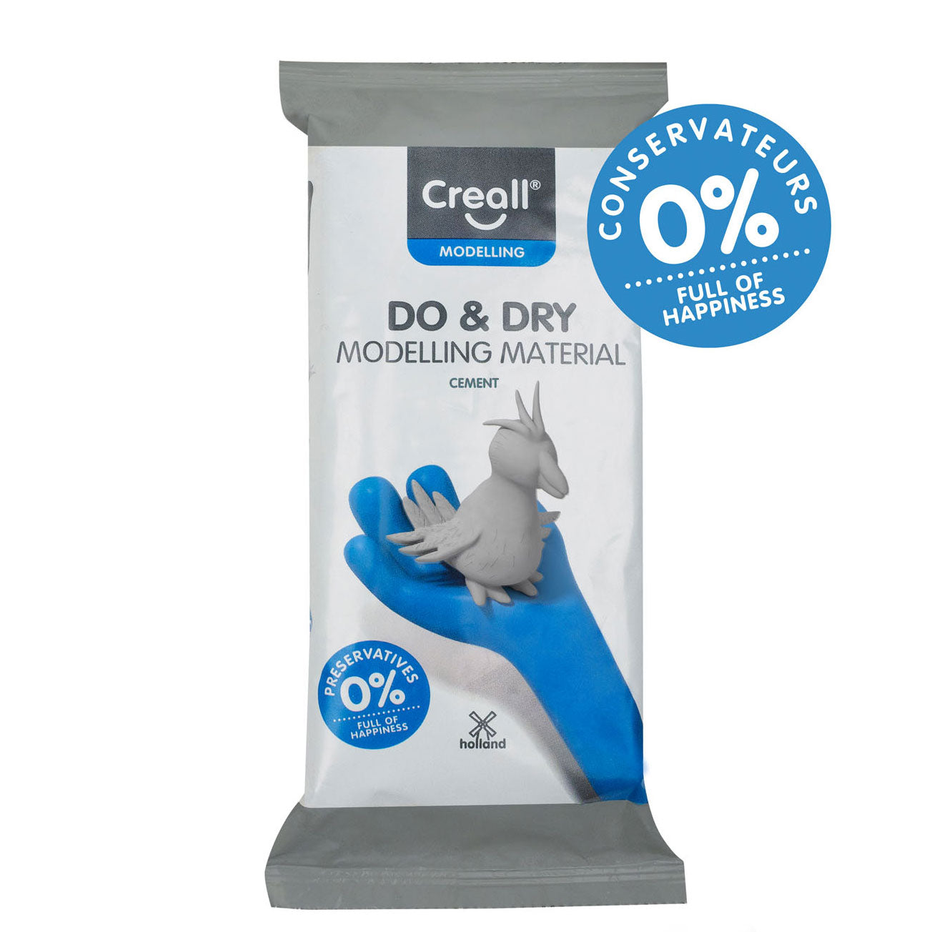 Creall Do Dry Boetseerklei Conserveringsvrij Cement, 500gr.