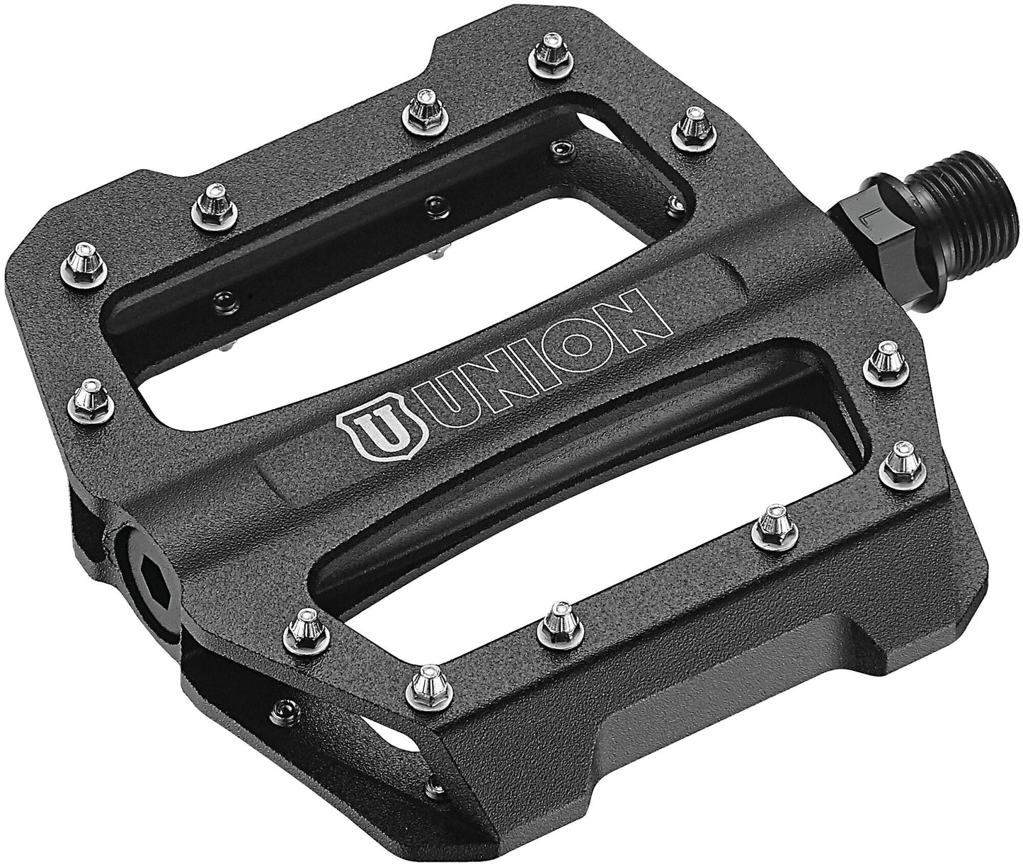 Union pedaal SP1300 alu cartridge+thrust lager. Zwart