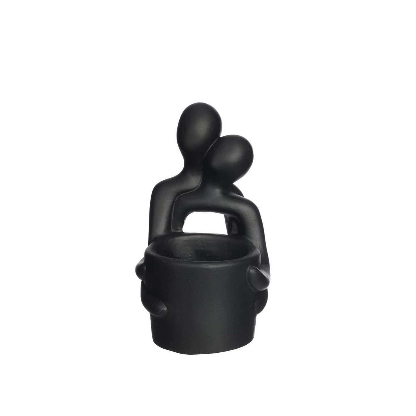 Ideas 4 seasons bloempot embrace zwart 10,4x9,2x15,7cm