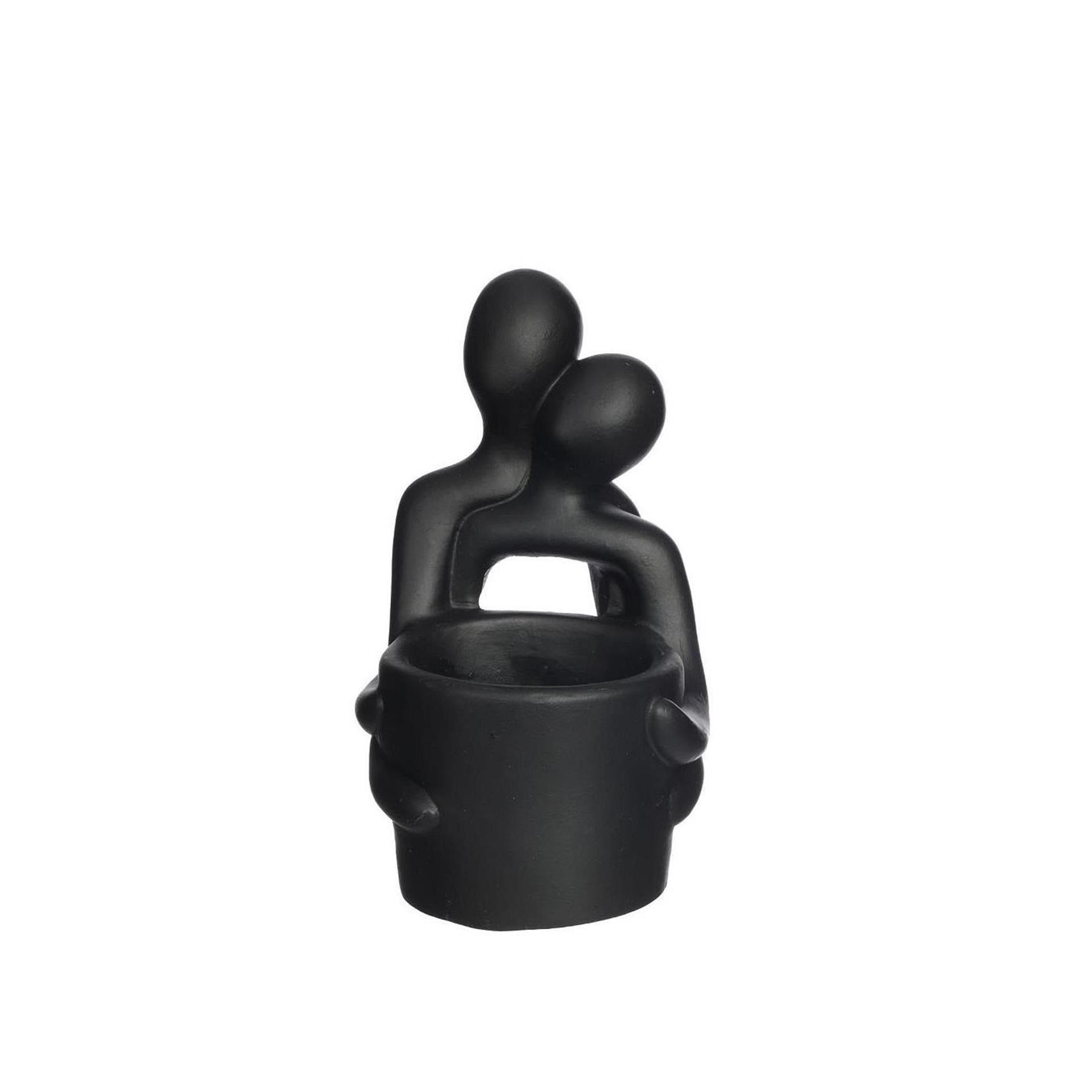 Ideas 4 seasons bloempot embrace zwart 10,4x9,2x15,7cm