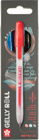 Sakura gelly roll retractable metallic set 3 (rood-blauw-zwart)