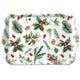 Ambiente dienblad winter greenery 13x21cm melamine wit