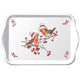 Ambiente dienblad melamine 13x21cm christmas robins white