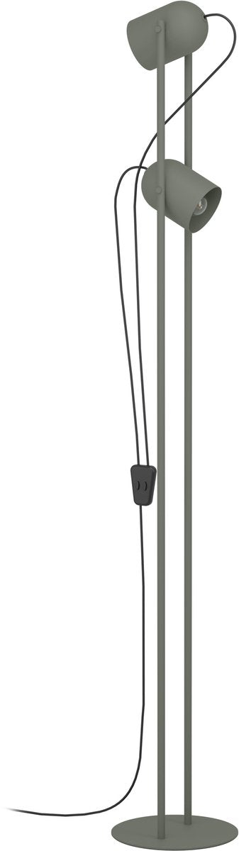 Eglo tilston vloerlamp - leeslamp - e14 - 142.5 cm - groen - kantelbaar