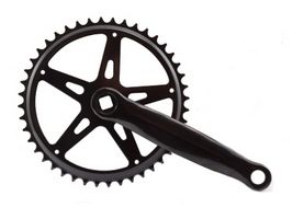 Hzb crankset kettingwiel staal 44t 1 8 + 3 32 170 mm -1 mm zwart