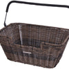 Basil Capri Rattan Look - fietsmand -  achterop - bruin