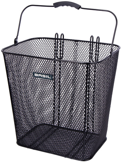 Basil Cardiff - fietsmand - achterop - zwart