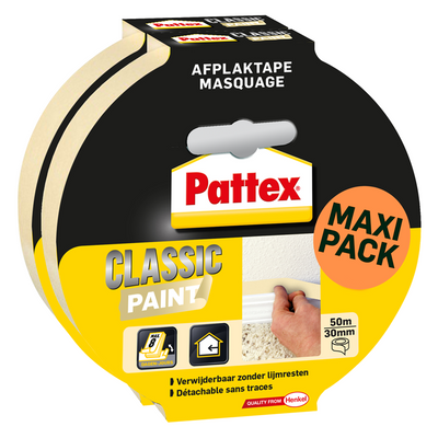 Pattex 1069917 - classic paint 30mm x50mmaxi pack | 6 stuks
