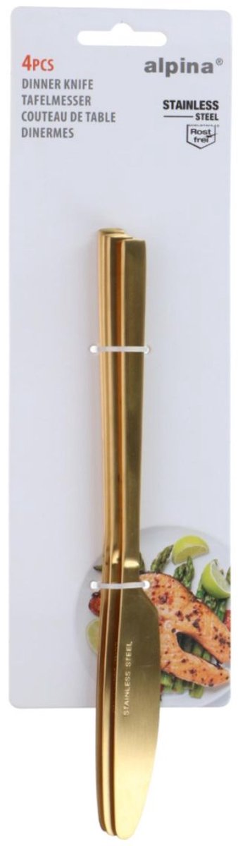 Alpina fork dinner 4pc gold